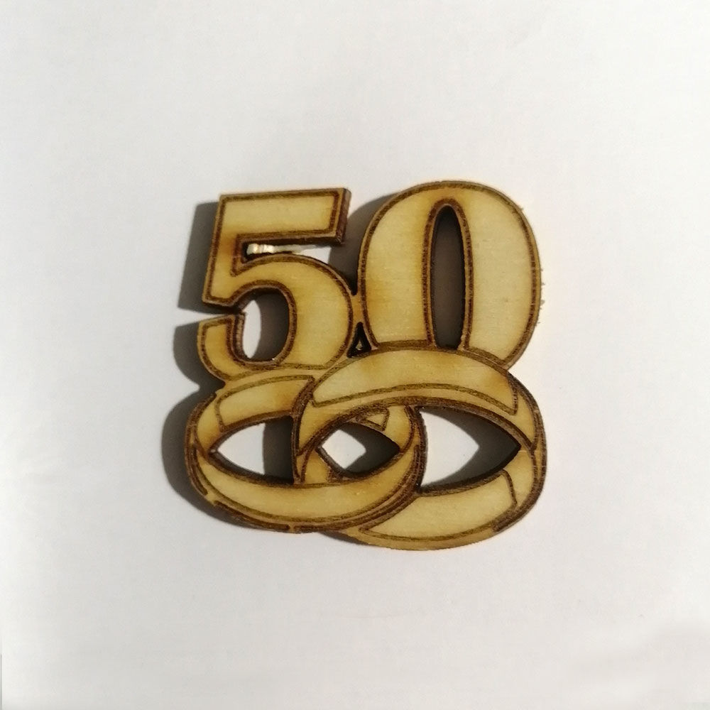 Fedi Nuziali in Legno 50° Anniversario