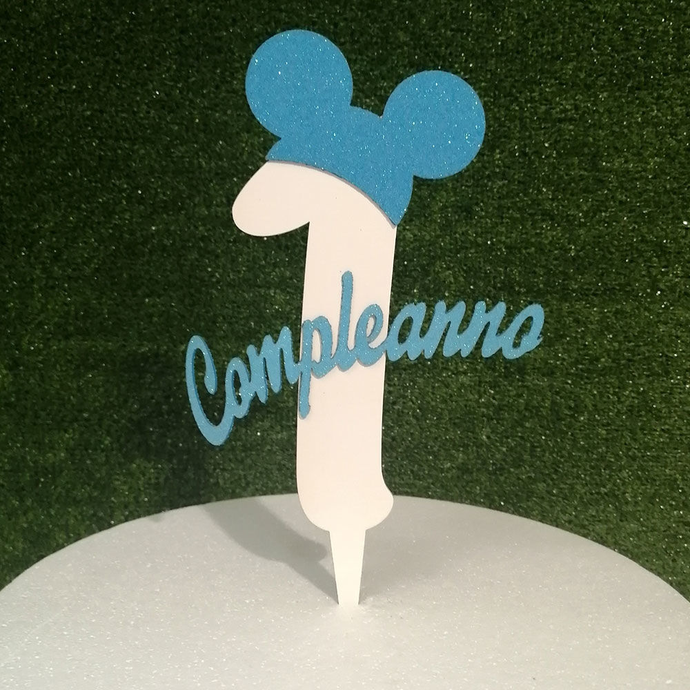 Cake Topper in Legno per il Primo Compleanno