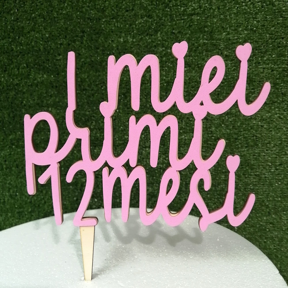 Cake Topper i Miei Primi 12 Mesi