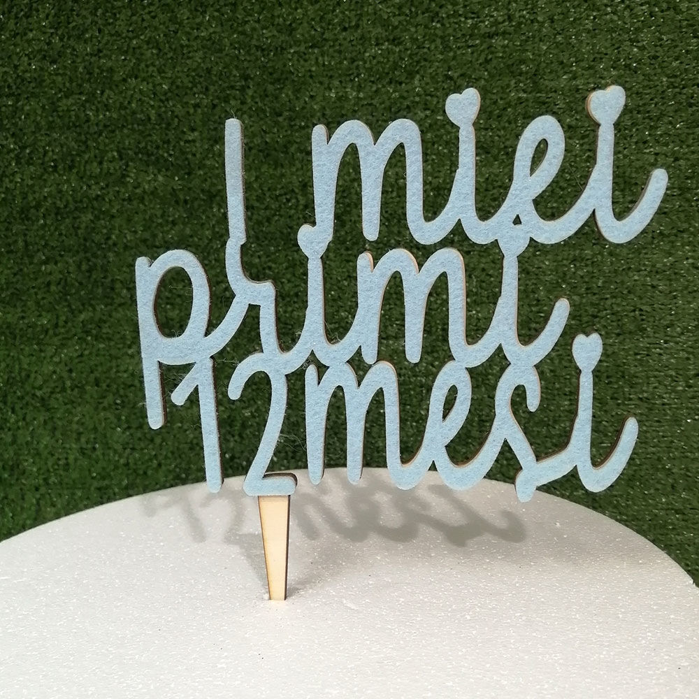 Cake Topper i Miei Primi 12 Mesi
