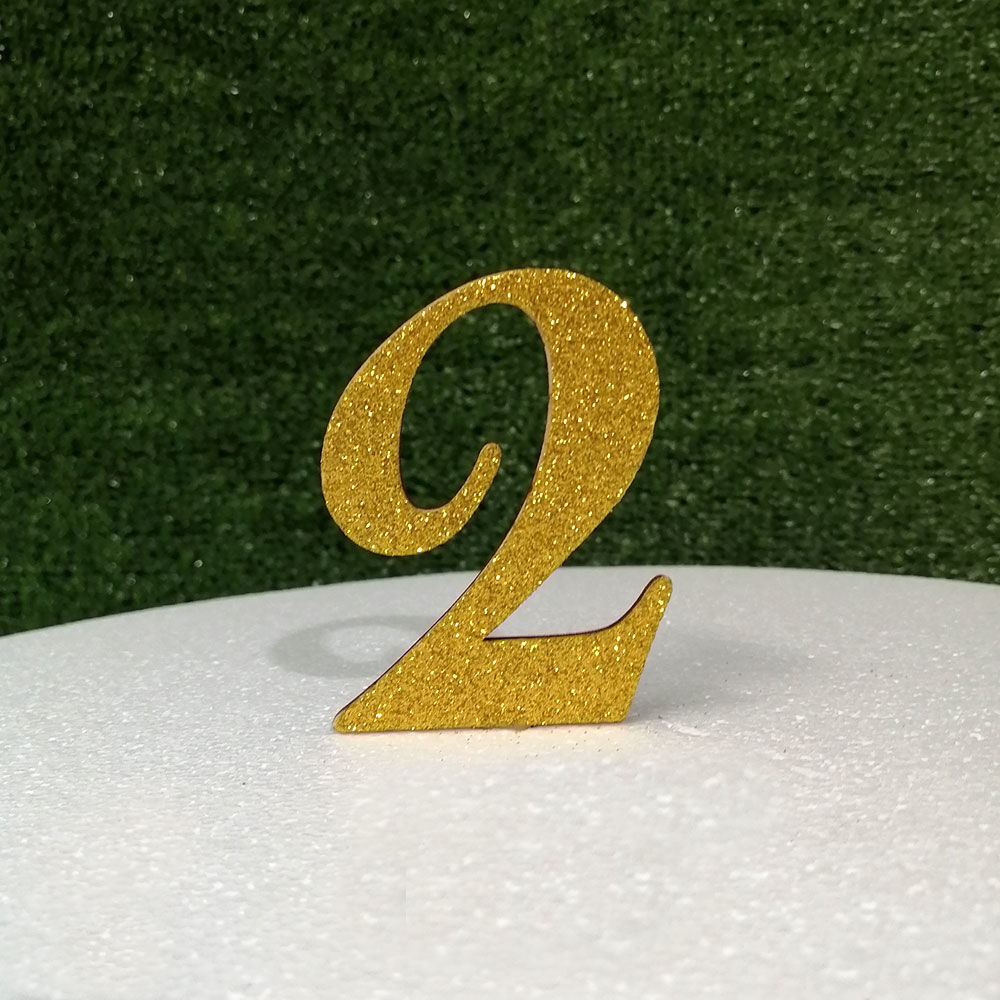 Cake Topper in Legno con Numeri