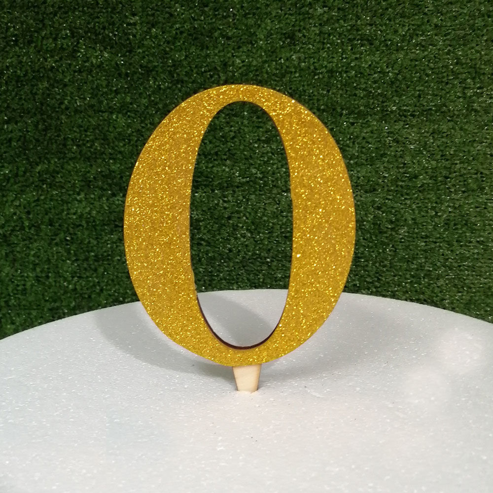 Cake Topper in Legno con numeri colorati