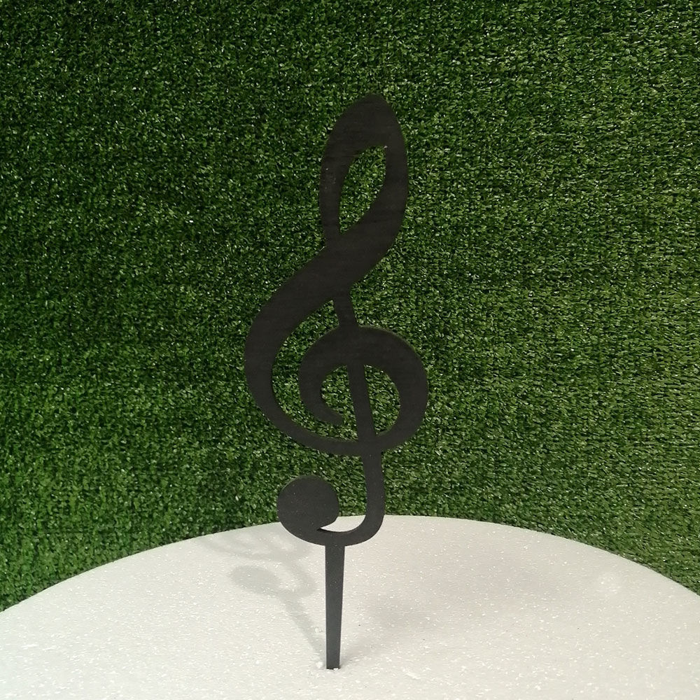 Musical Cake Topper in Legno