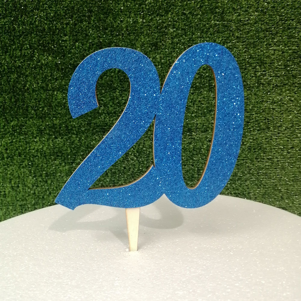 Cake Topper in Legno Personalizzato con numero degli anni