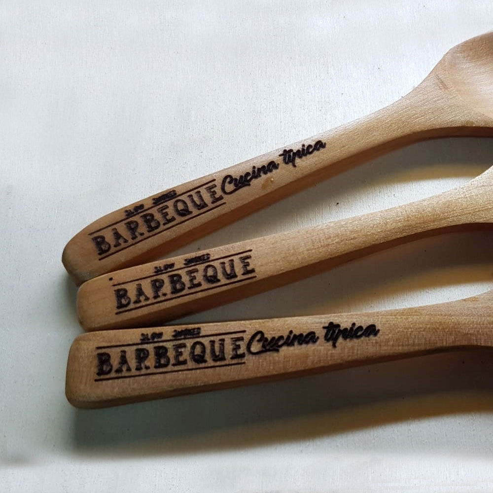 Cucchiaio di Legno con scritta "Barbecue"