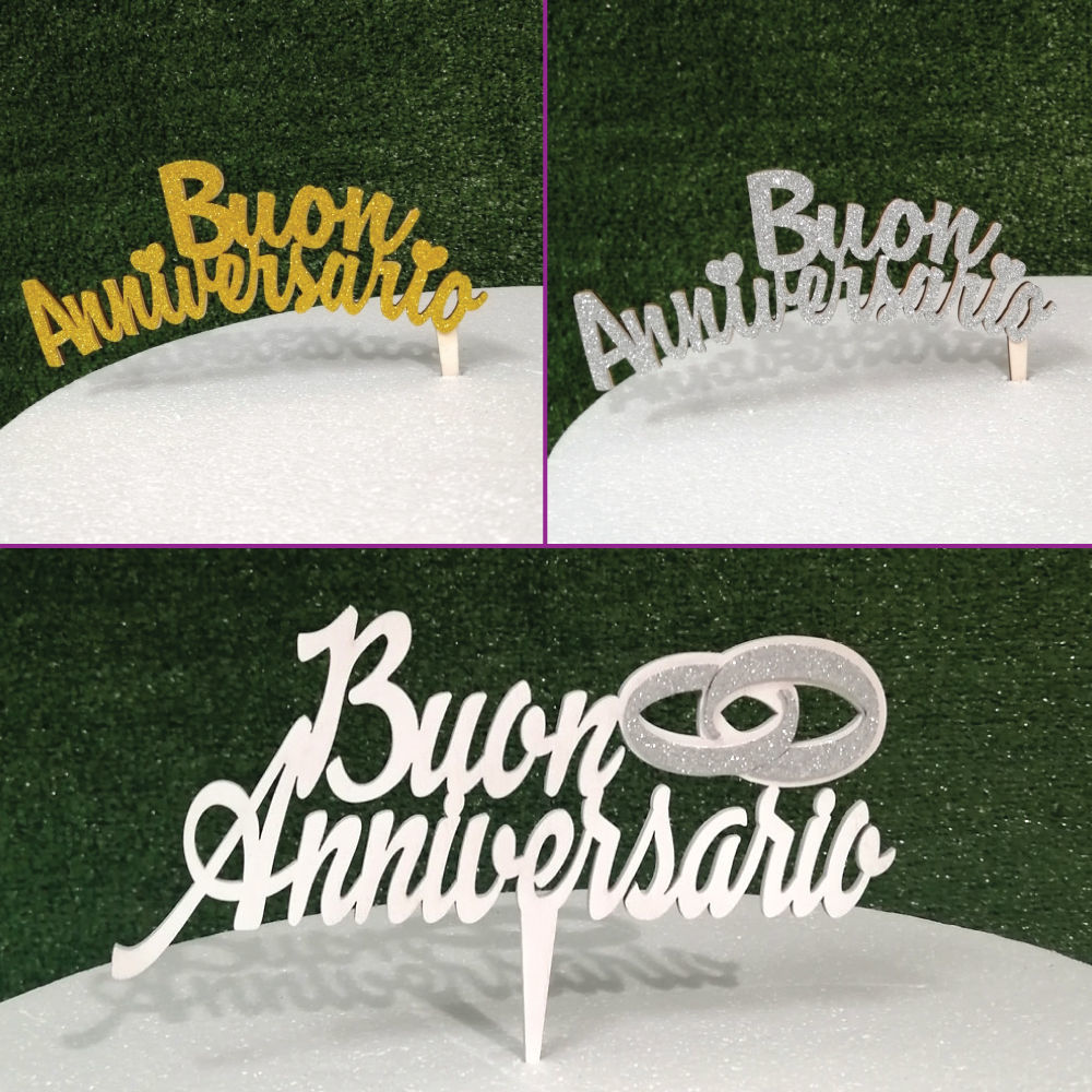 Cake Topper in Legno 