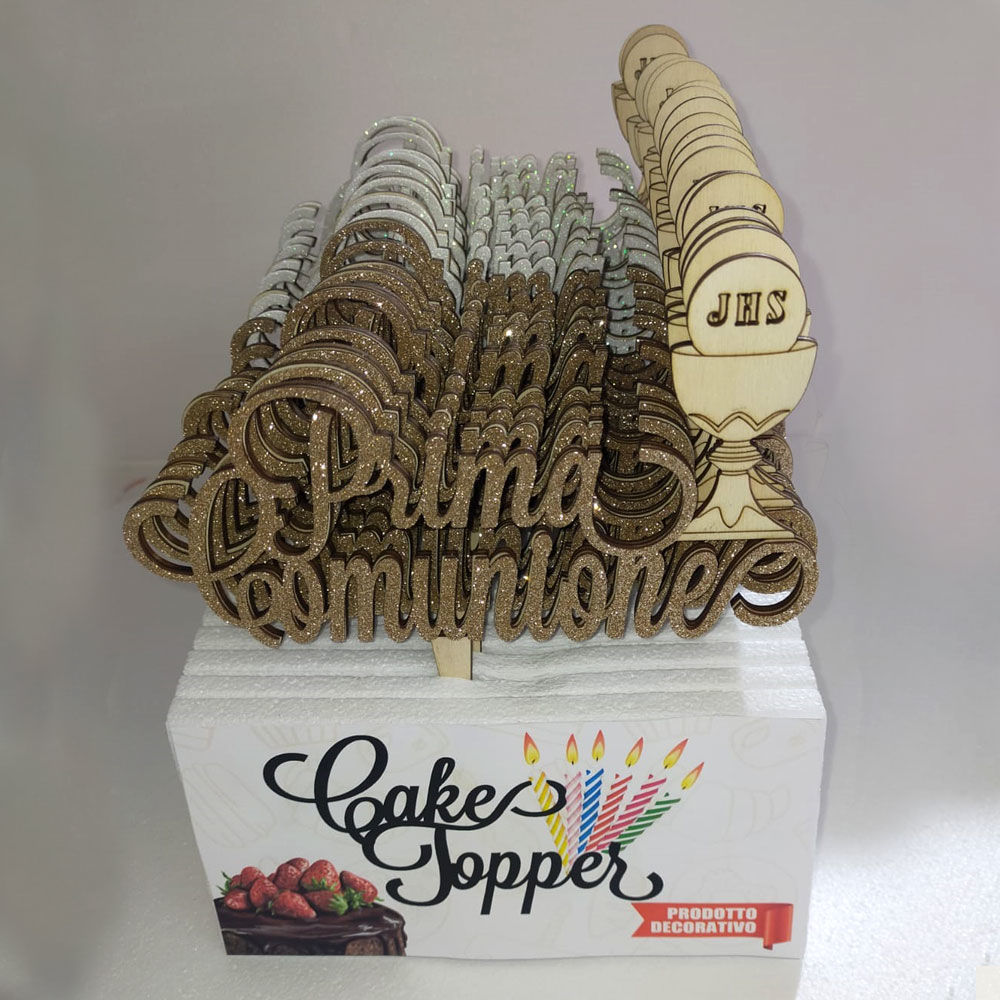 Cake Topper in Legno 