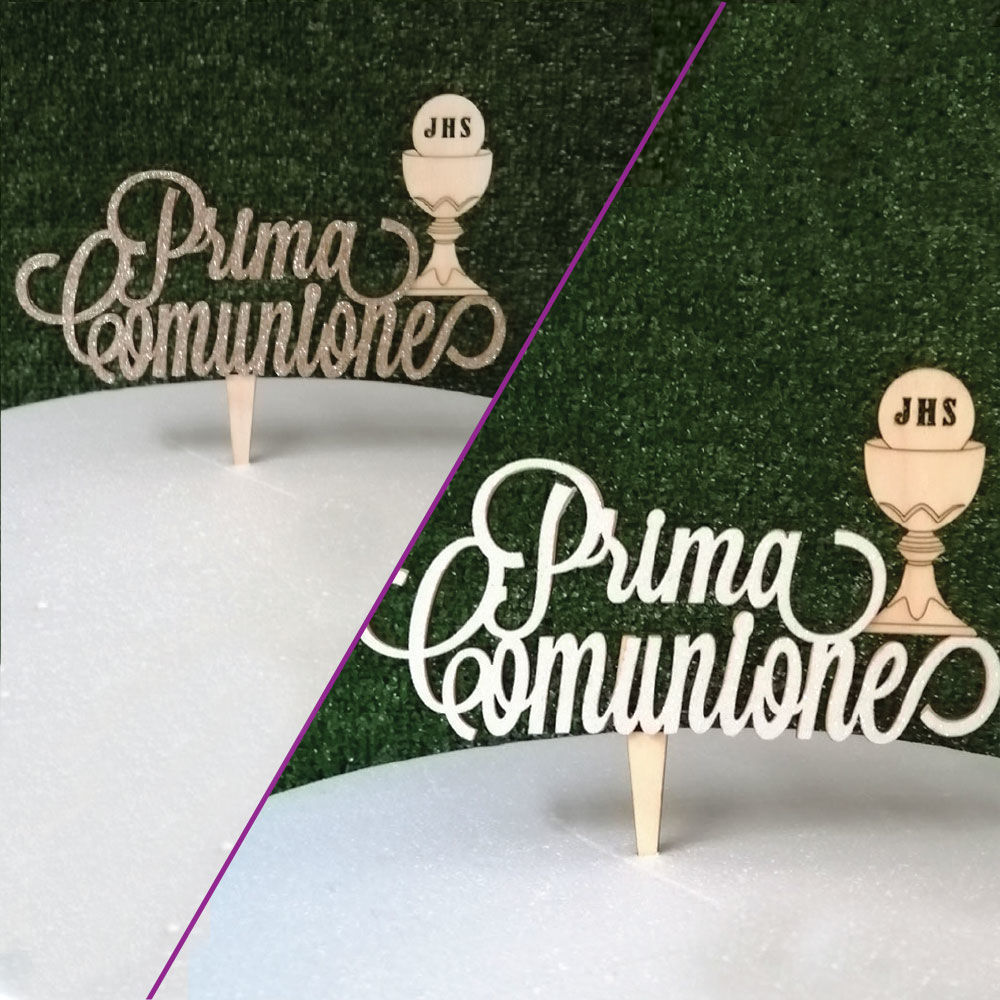 Cake Topper in Legno 