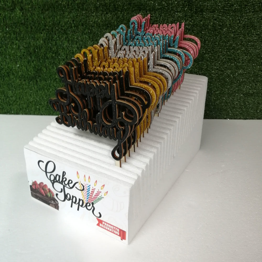 Cake Topper in Legno 