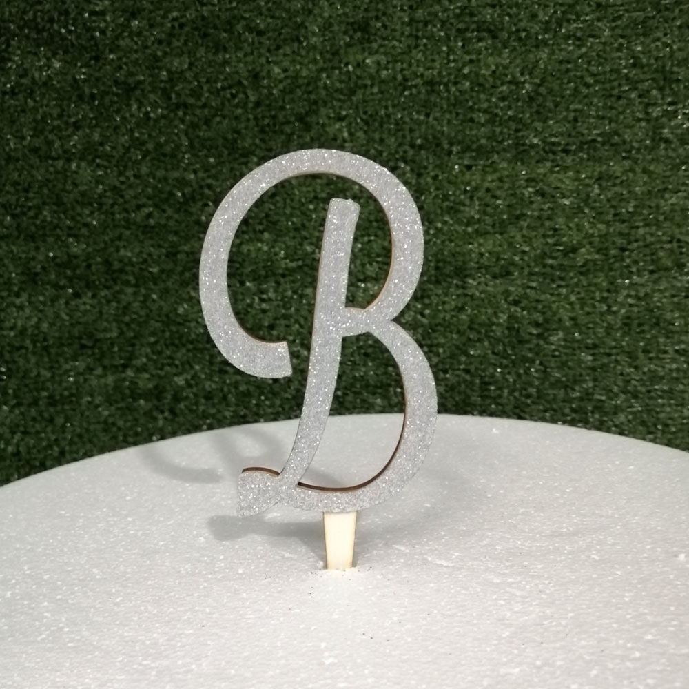 Cake Topper in Legno con Iniziali