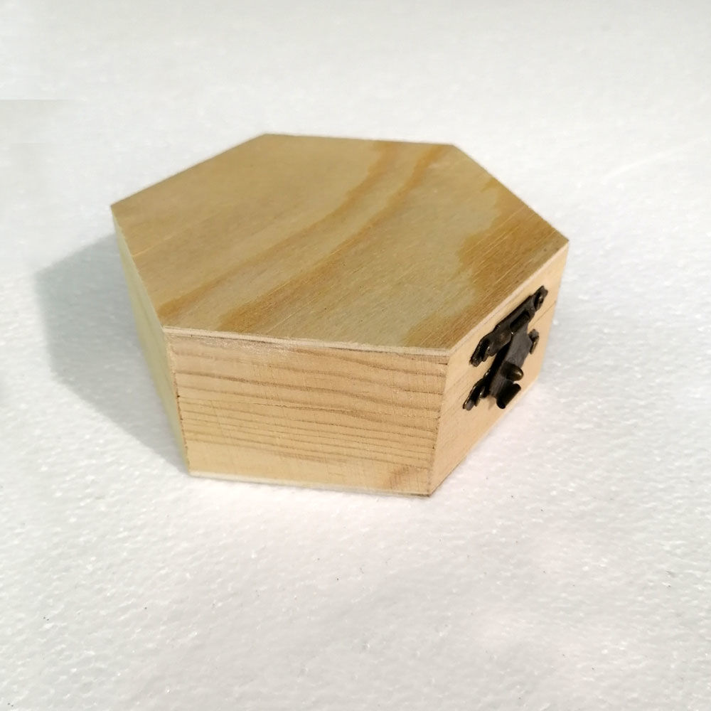 Cofanetto in Legno a forma di Esagono