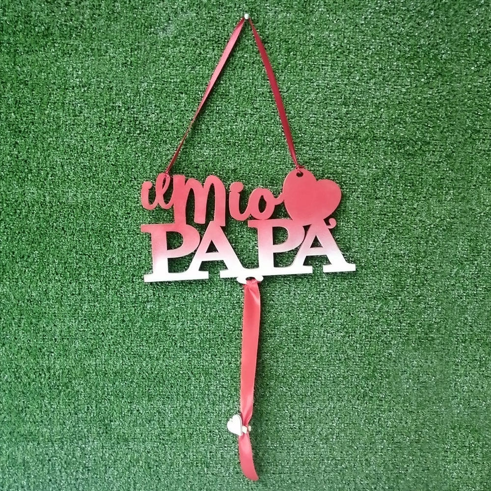 Scritta in Legno per Parete "Il mio Papà"