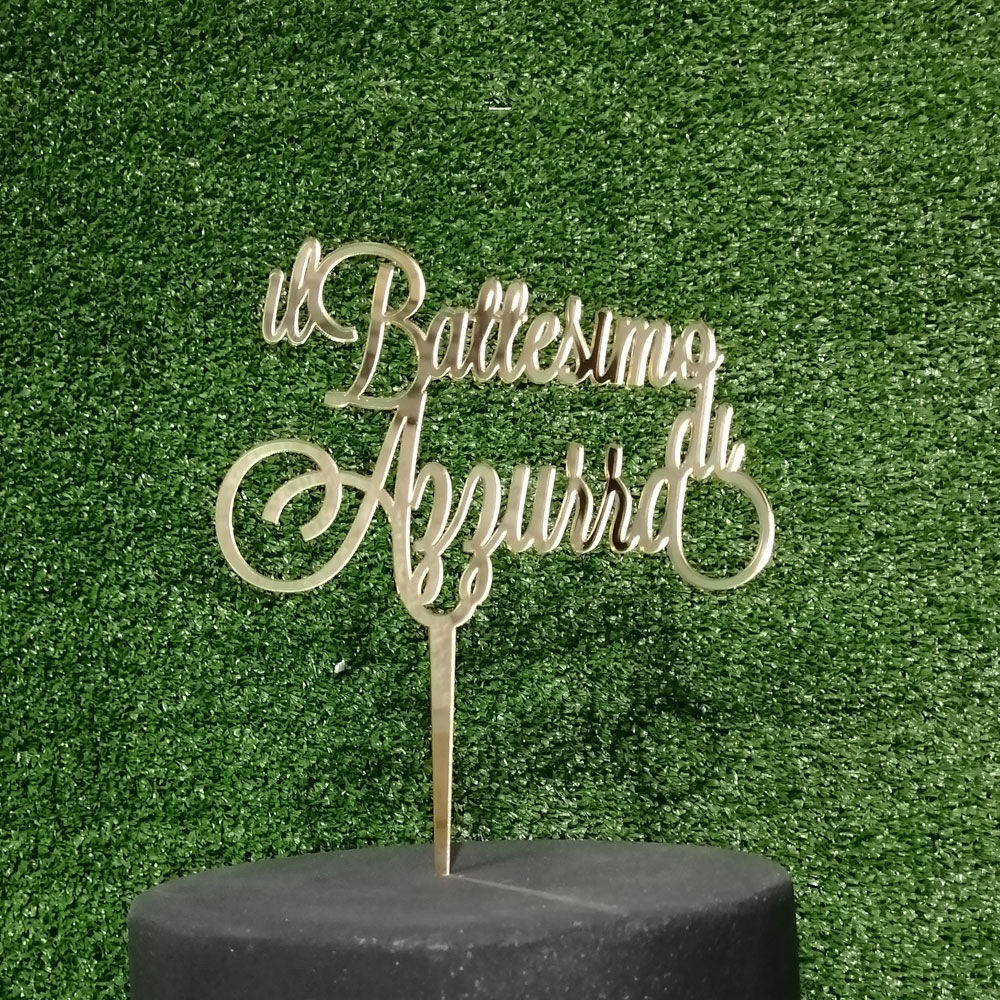 Cake Topper "Il Mio Battesimo" in Plexiglass