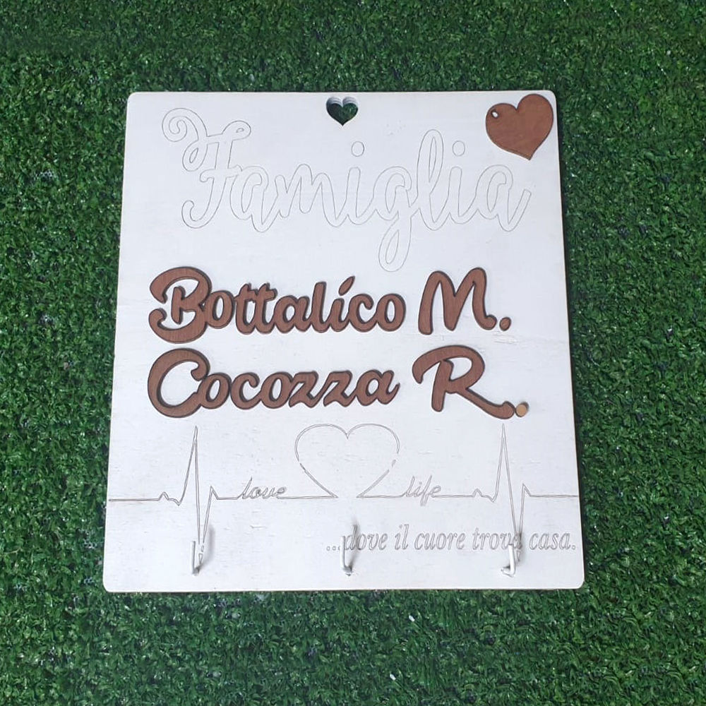 Appendichiavi in Legno Personalizzato