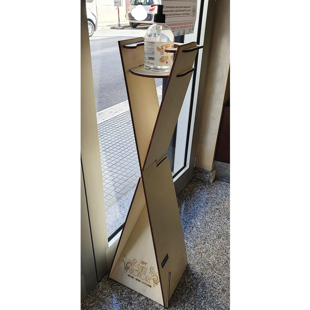 Colonnina in Legno con Dispenser