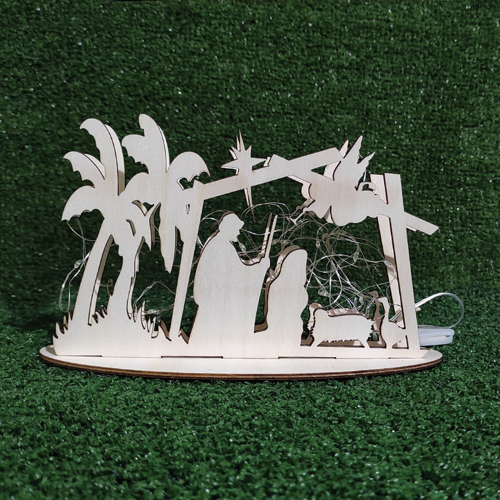 Lampada Natività in Legno