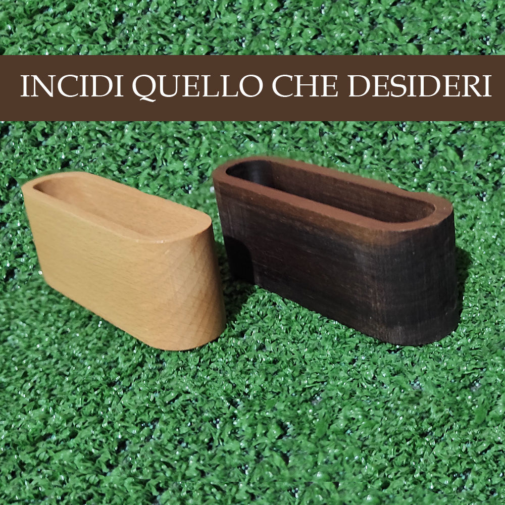 Porta Bigliettini da Scrivania in Legno
