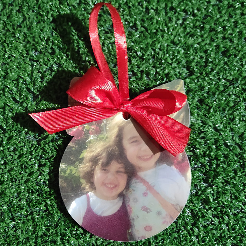 Palline Natalizie in Legno con foto