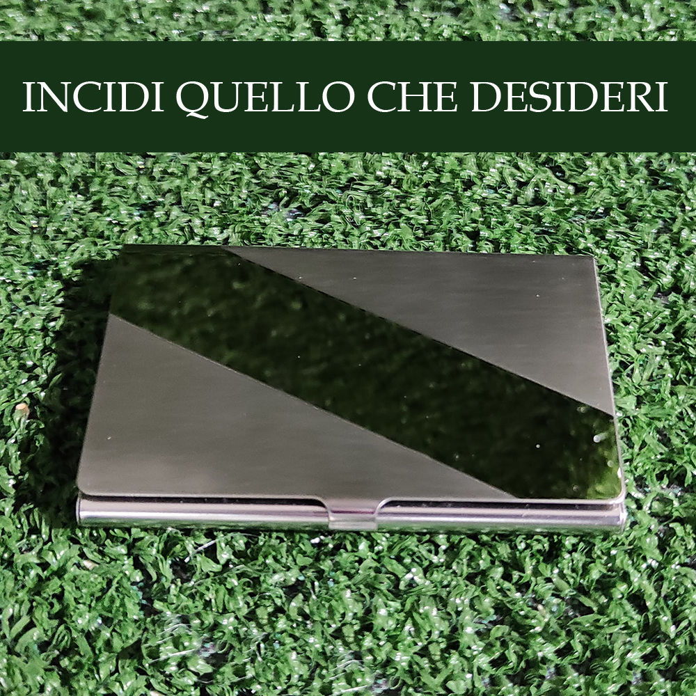 Porta Biglietti da Visita in Acciaio