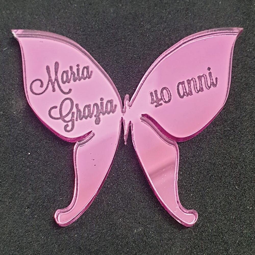 Calamita a forma di Farfalla in Plexiglass