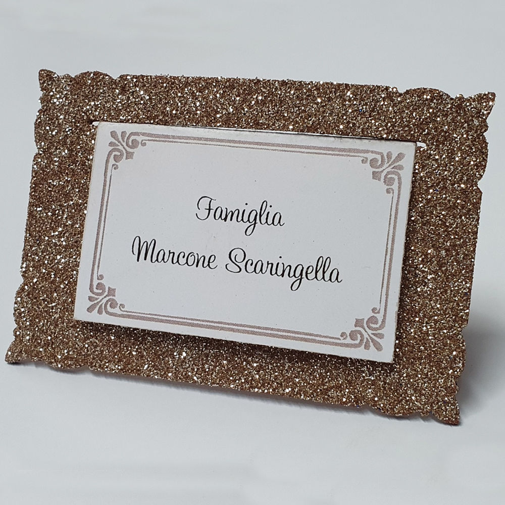 Segnaposto Personalizzato Glitterato
