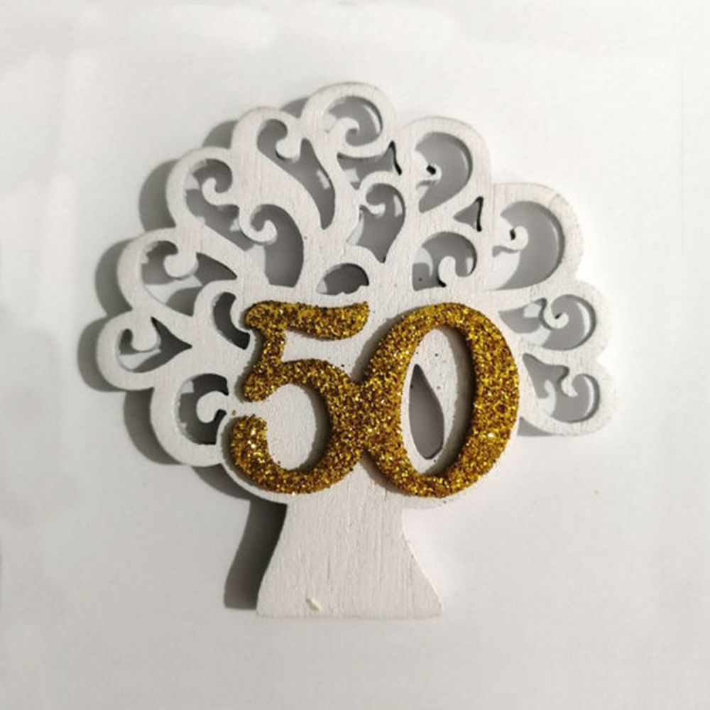 Albero della Vita in Legno Verniciato con Numero 50