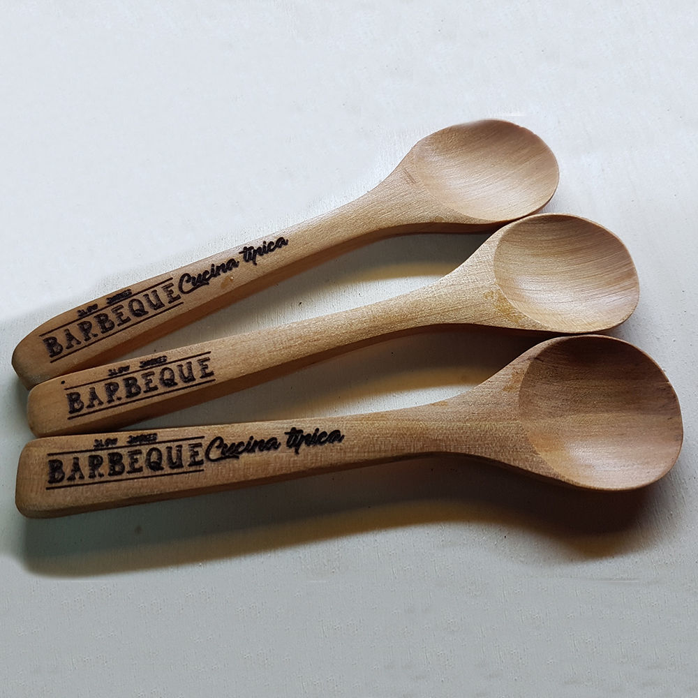 Cucchiaio di Legno con scritta "Barbecue"
