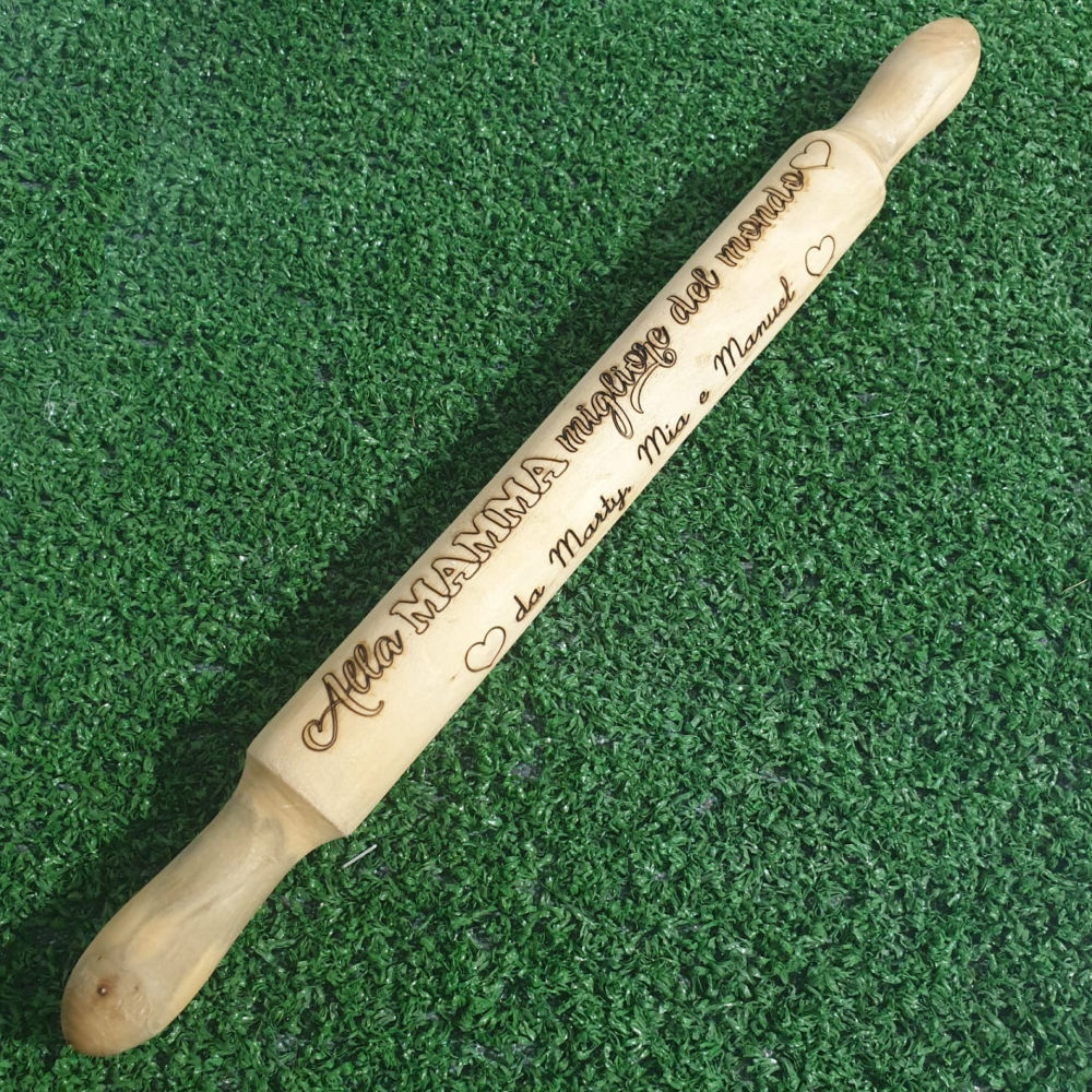 Mattarello in Legno con Incisione