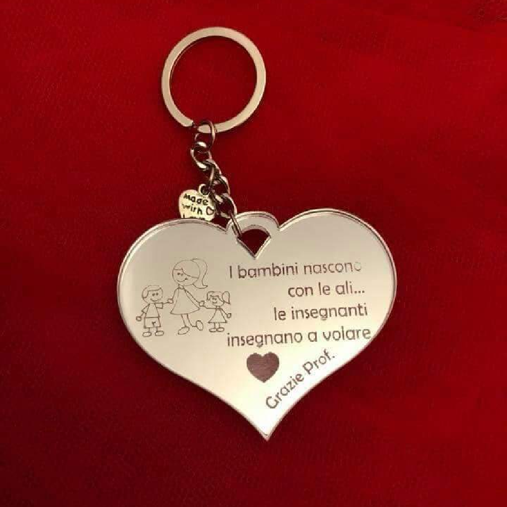 Ciondolo in Plexiglass con Incisione Personalizzata