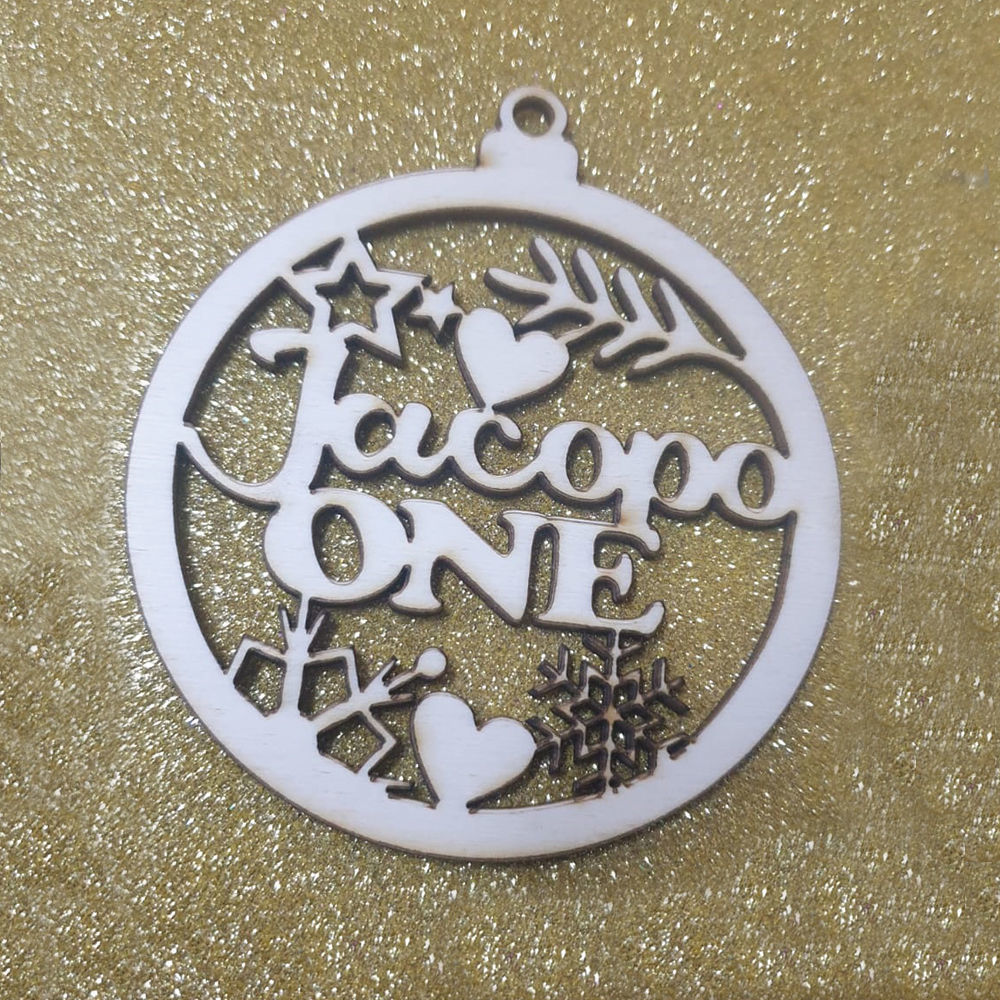Pallina di Natale personalizzata con Nome