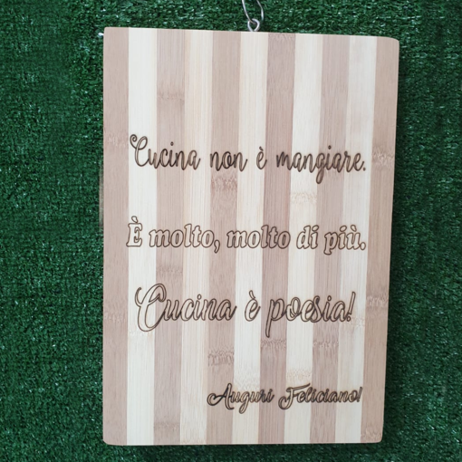 Tagliere in Bamboo Personalizzato