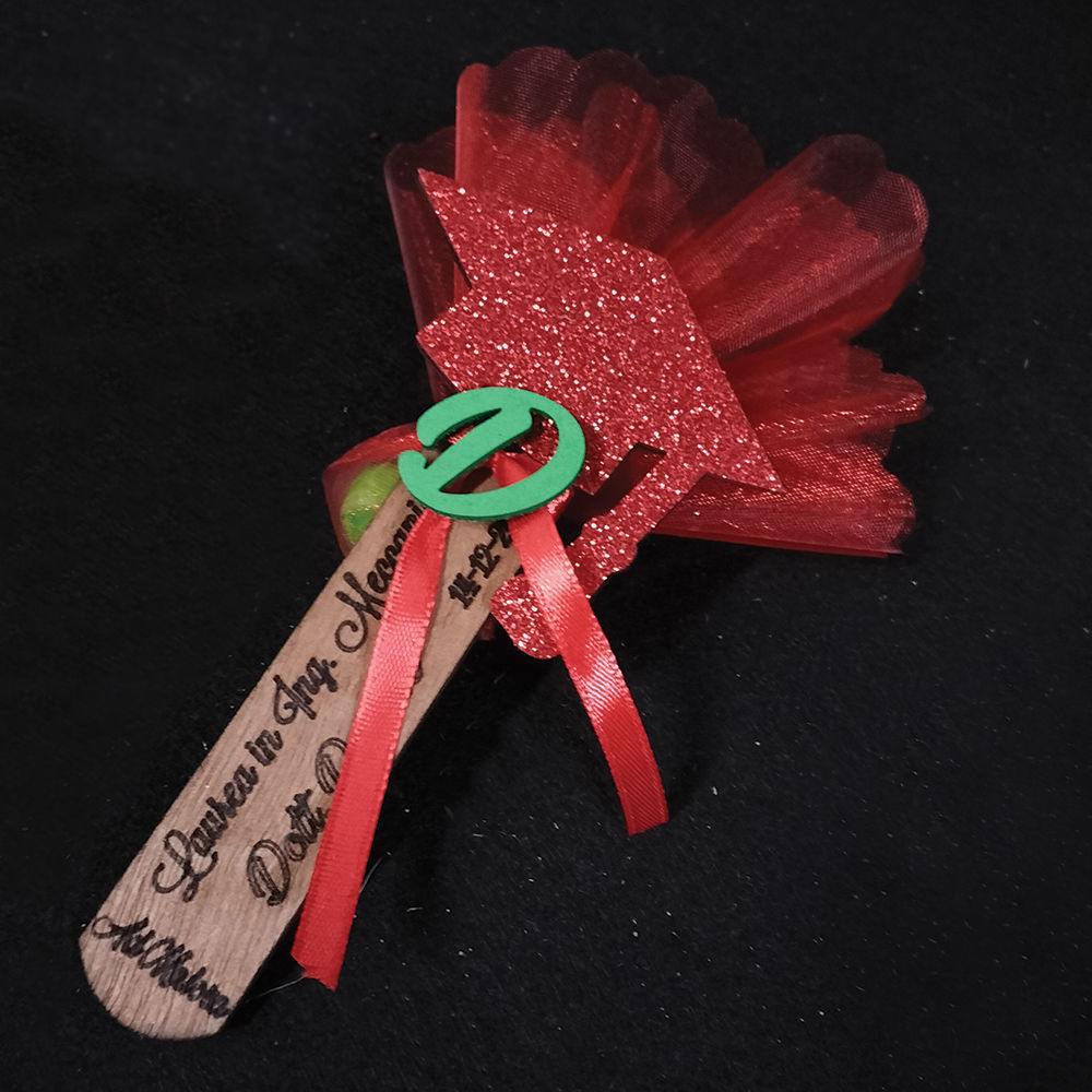 Segnalibro in Legno per la Laurea con Crepla Colorata