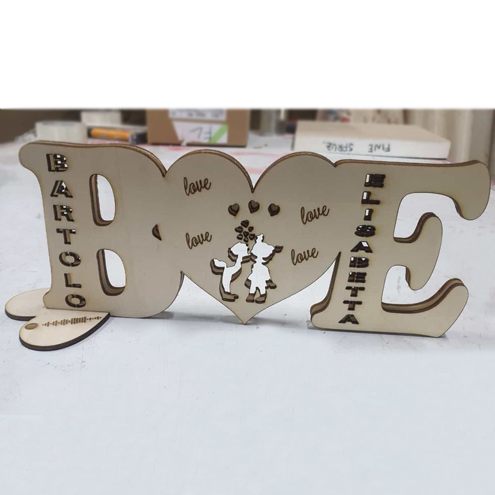 Lampada Personalizzata in Legno