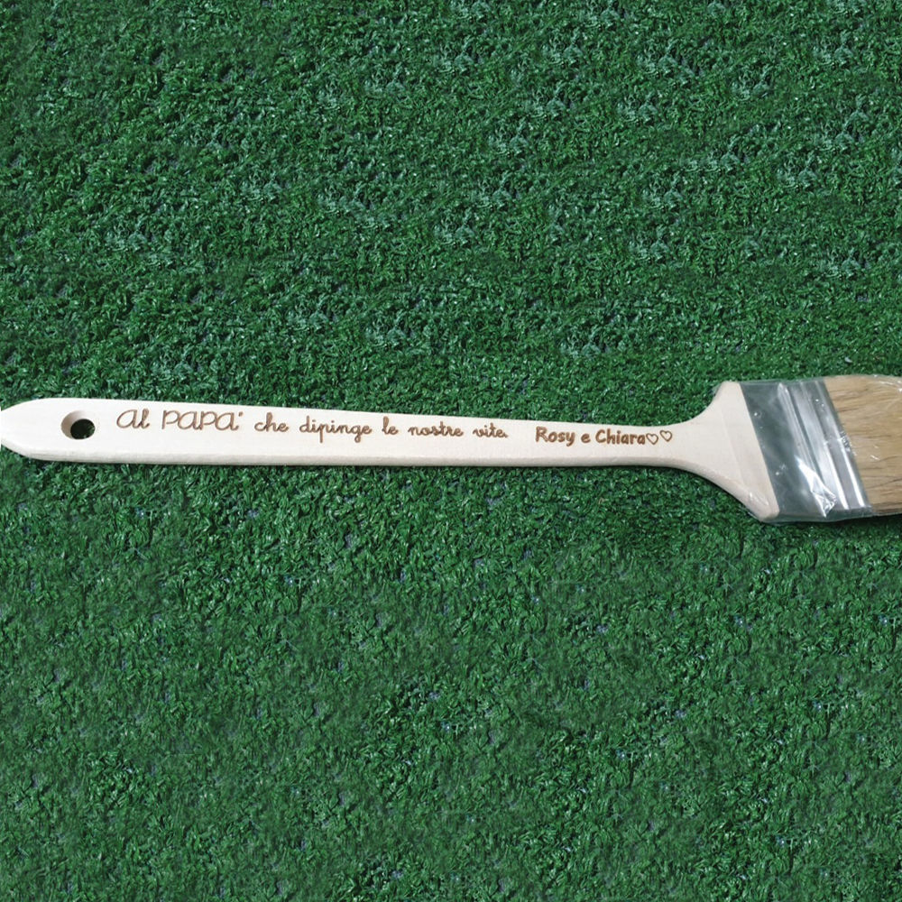 Pennelli in Legno con Incisione Personalizzata