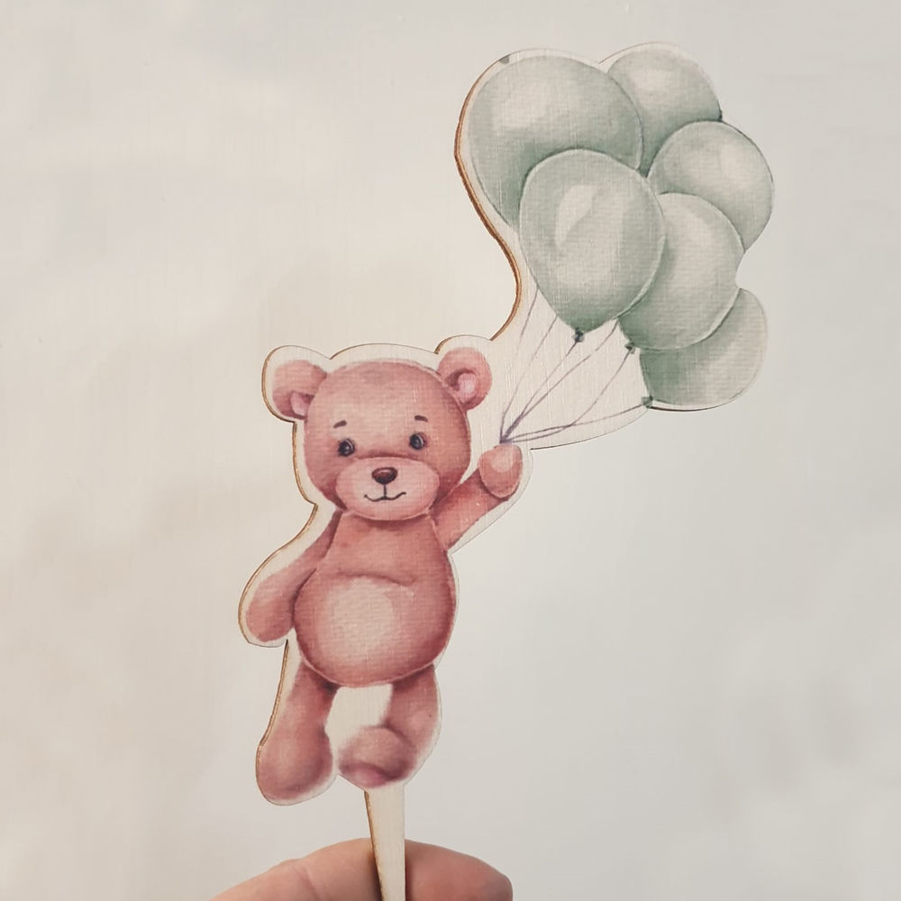 Cake Topper in Legno con stampa UV personalizzata