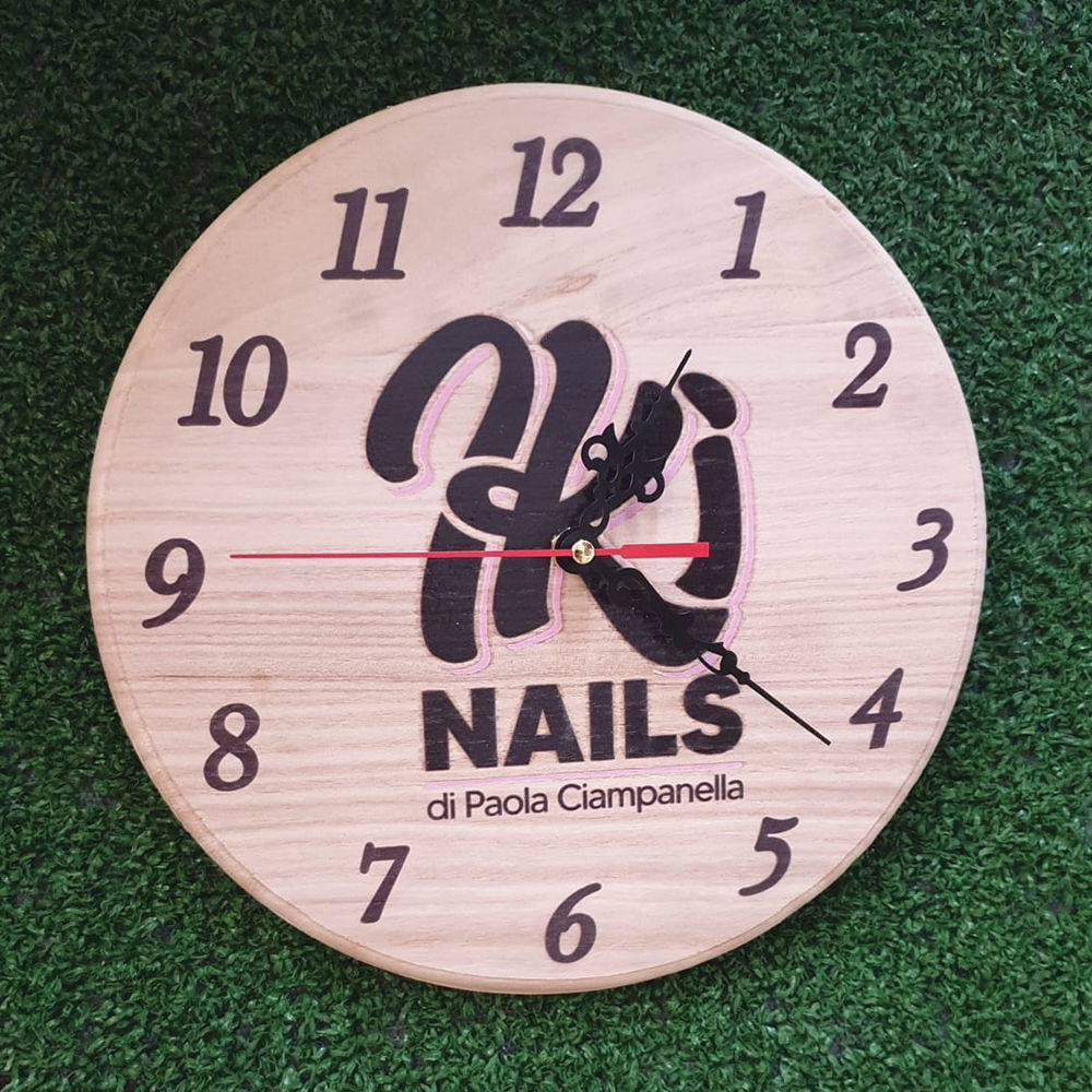 Orologio a Parete in Legno con stampa UV personalizzata