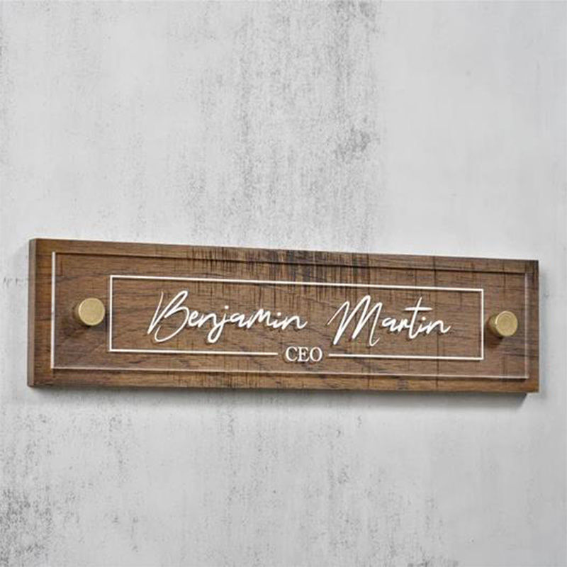 Targhetta personalizzata in legno