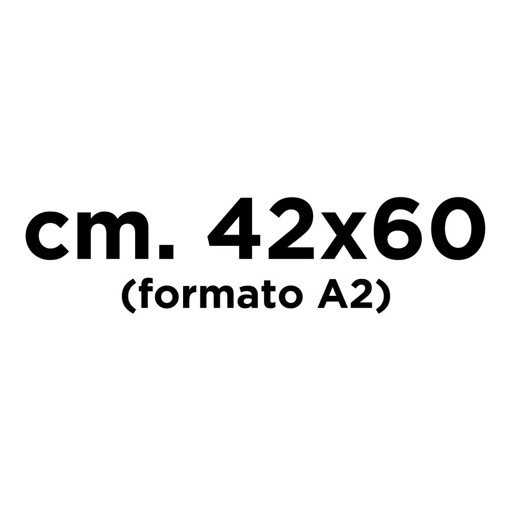 cm. 42x60 (formato A2)  [+ € 65,00]