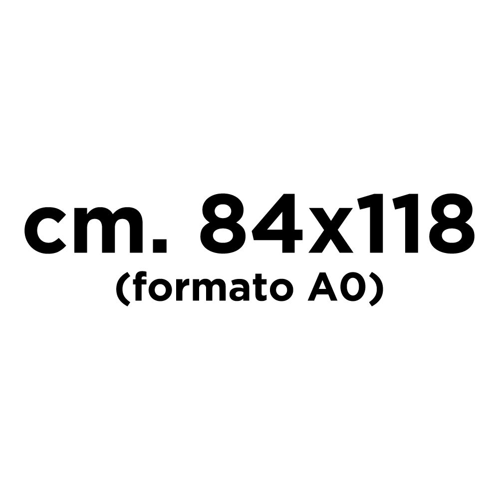 cm. 84x118 (formato A0)  [+ € 130,00]