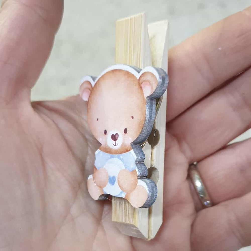 Mollettina in Legno con Personaggio in stampa UV