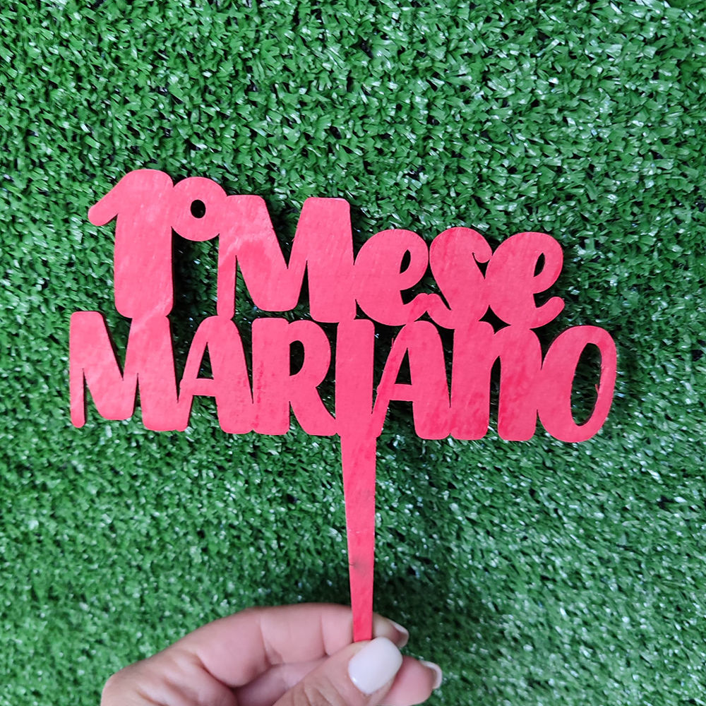 Cake Topper in Legno 