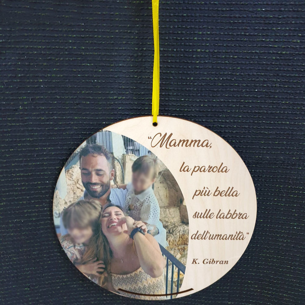 Dietroporta in Legno per Festa della Mamma con stampa UV