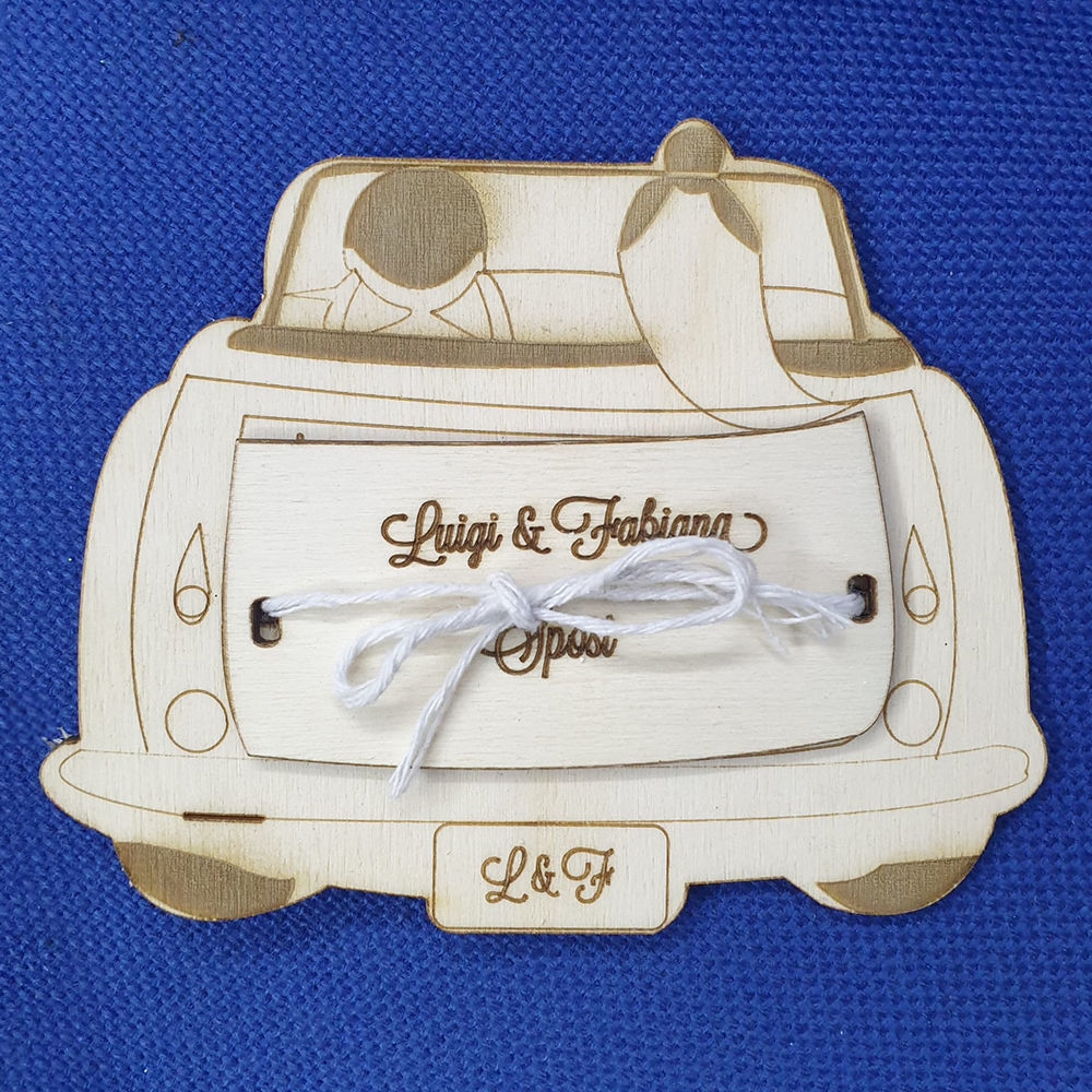 Portasoldi Automobile Personalizzata con Dedica