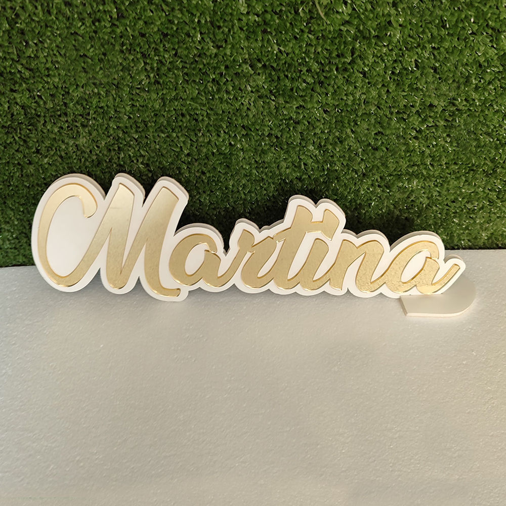 Nome in Polifoam e Plexiglass Personalizzato