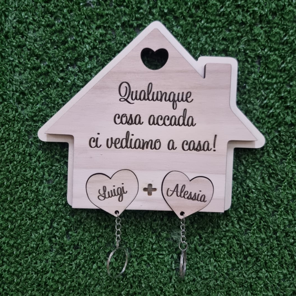 Dietro Porta in Legno a Forma di Casetta